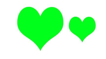 Love and Heart Icon Symbol isolated white background. love shape on white background.Love heart symbol special for valentine's day.