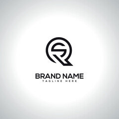 SQ QS Minimal Unique Letter Logo Design. Initial Vector Symbol.