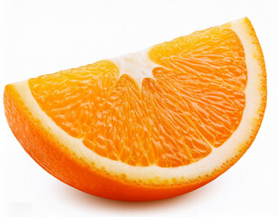 orange slice, full depth of field, clipping path, isolated on white background