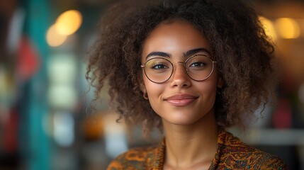 Entrepreneur pitching a disruptive product, right-aligned, pastel background, high resolution, 