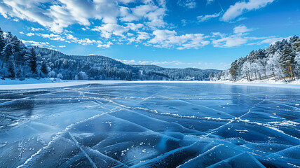 winter mountain landscape generated by AI technology