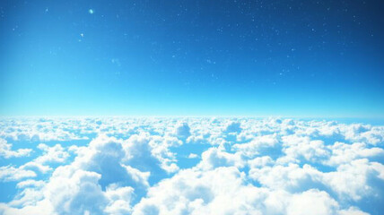 blue sky with clouds generated by AI technology