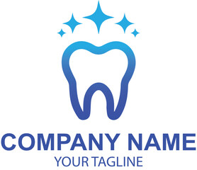 vector dental logo design 