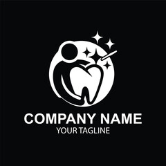 vector dental logo design 