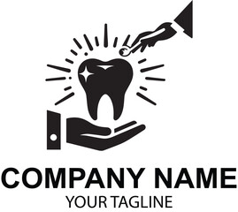 vector dental logo design 