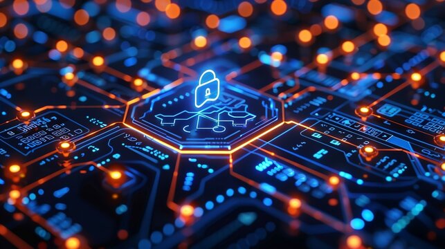 Data security and privacy concept emphasizing protection against identity theft, phishing, and cyber threats, perfect for modern digital security visuals. high resolution Illustration, in the style