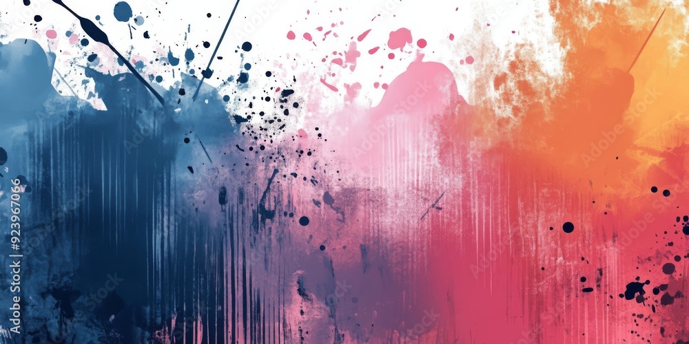 Poster an incredibly energetic abstract background filled with vibrant splashes of colors, making it ideal 