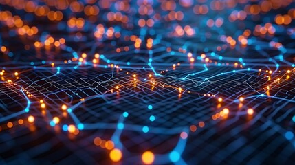 Blockchain and 5G technology design highlighting secure transactions, high-speed networks, and decentralized systems, ideal for modern tech visuals and advancements. high resolution Illustration, in