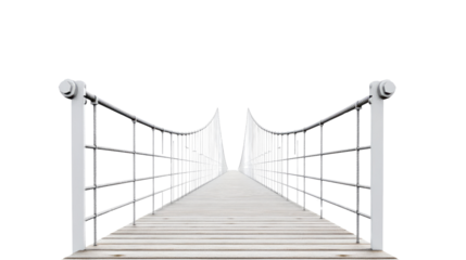 Suspension bridge transparent background