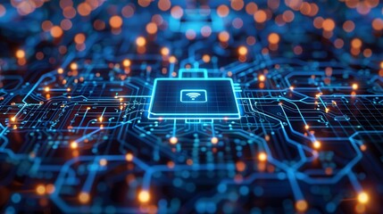 Data privacy and internet security design emphasizing protection against identity theft, phishing, and cyber threats, ideal for illustrating digital safety and security measures. high resolution