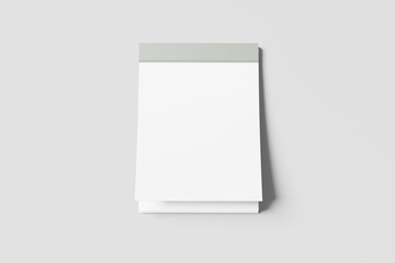 A6 Notepad Blank Mockup