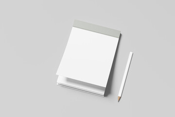 A6 Notepad Blank Mockup