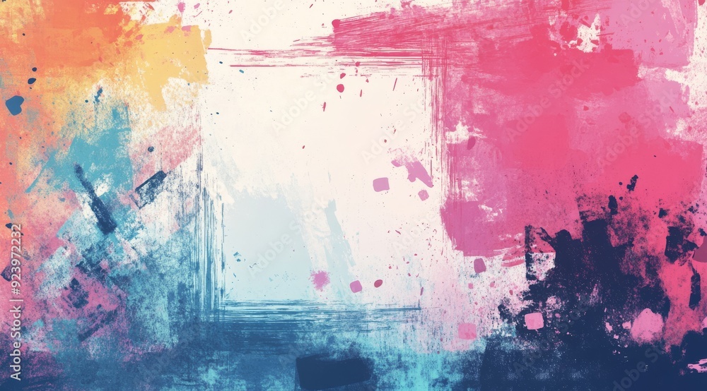 Poster this vibrant abstract background features a blend of vivid colors and creative spaces, perfect for a