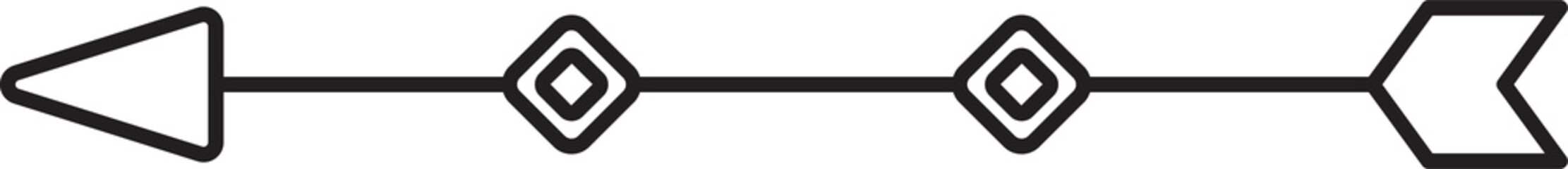 Tribal Arrow Line Art