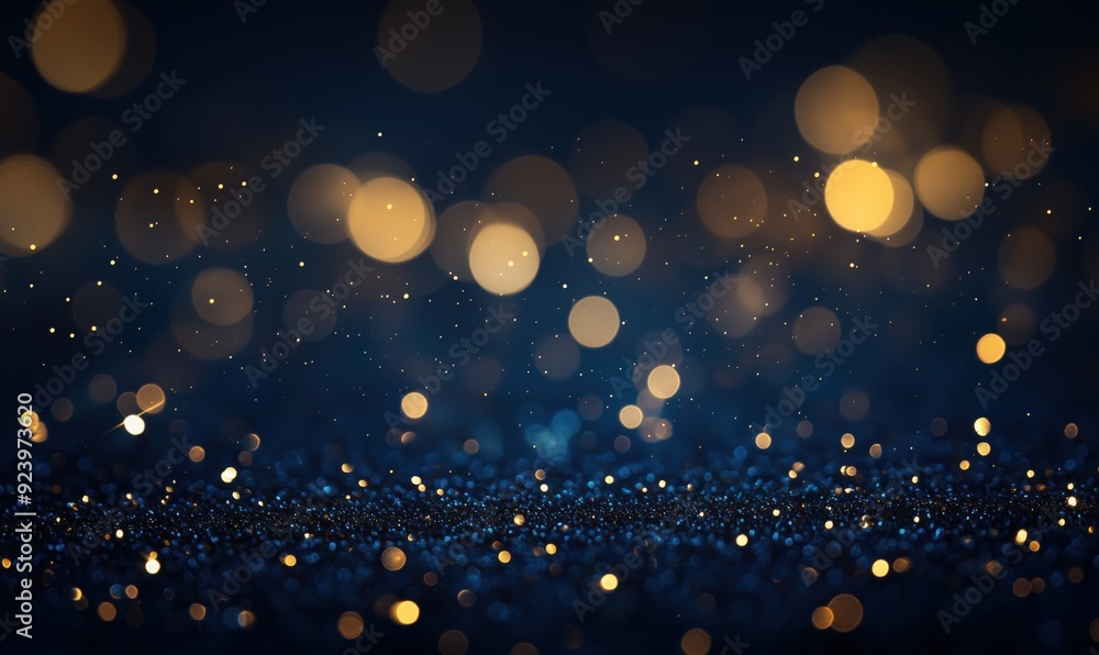 Aufkleber the image is a blurry, colorful background with many small, glowing dots. the dots are scattered thr