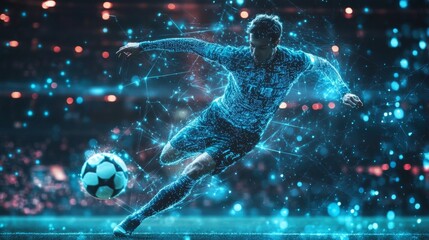 Futuristic AI-Enhanced Sports Analysis: Tools and devices providing real-time sports performance analytics.