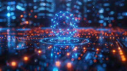 Quantum computing and field theory concept focusing on the application of quantum principles in computational systems and exploration of theoretical physics and technology. high resolution