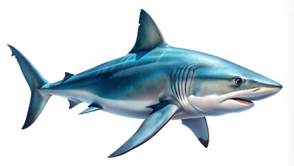 Fototapeta premium Shark in water, ocean, cut out transparent, white background png