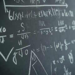Fototapeta premium Math on the Board