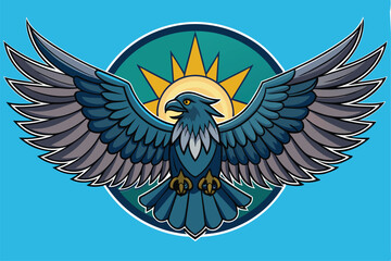 falcon silhouette vector illustration 