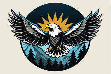 falcon silhouette vector illustration 