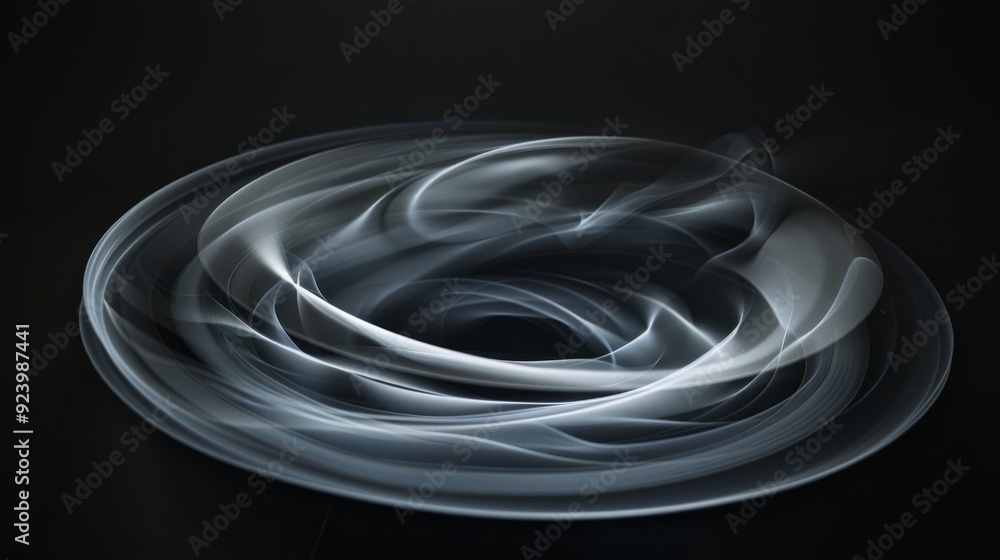 Aufkleber an abstract photo of a circular object in the dark