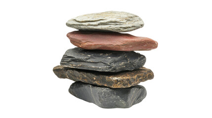 Balanced stones transparent background