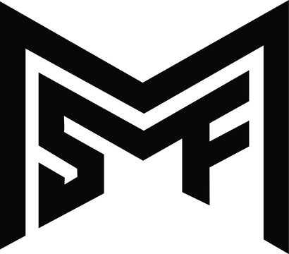 Abstract MSF logo design, vector, Geometrical abstract logos