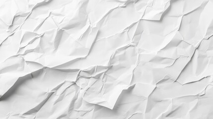 Fototapeta premium Close-up of a crumpled white paper