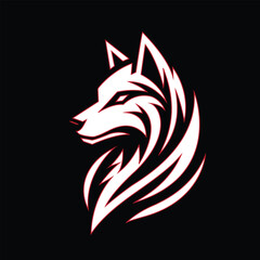 a wolf head vector illustration