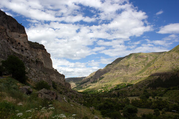 View from Vardzia monastery, Georgia