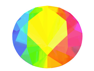 Obraz premium colorful round diamonds