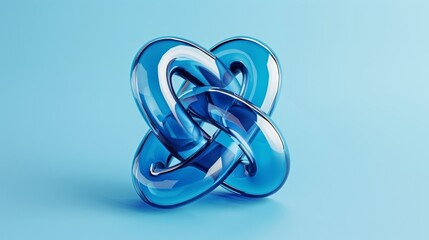 Fototapeta premium an abstract image of a knot in the shape of a circle