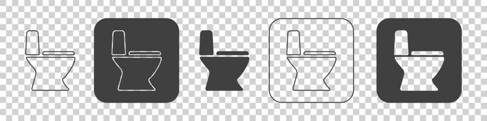 toilet icon on a white background.
