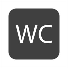 toilet icon on a white background.