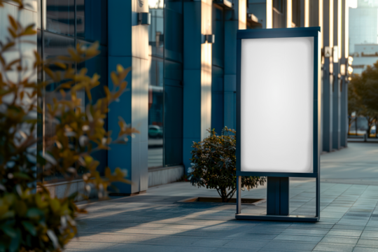 PNG Urban billboard mockup, transparent background