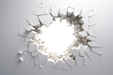 PNG realistic cracked wall frame, transparent background