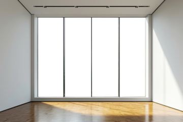 PNG interior window mockup, transparent design