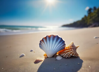 Obraz premium seashell on the beach