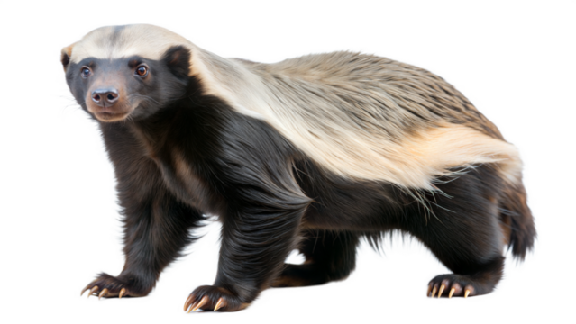 honey badger on a transparent background