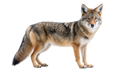 coyote on a transparent background