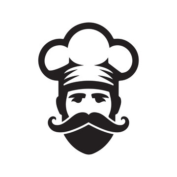 recommend clip art: a chef hat , illustrated in a vector style with black and white colors