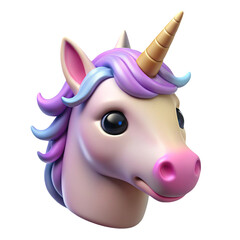 3D Unicorn Icon