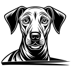 peeking-dog-clipart-silhouettes-vector