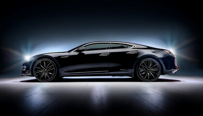  Modern Black Premium Car- A sleek and sophisticated image of a modern black premium car, il_1(456)
