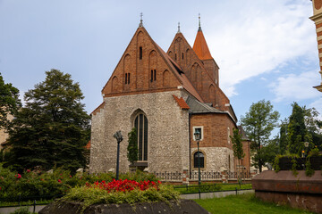 Krakow, Poland, Europe, 2 August 2024: Churches and historical buildings in and around the Main Square