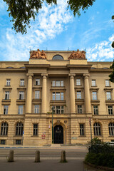 Obraz premium Krakow, Poland, Europe, 2 August 2024: Churches and historical buildings in and around the Main Square