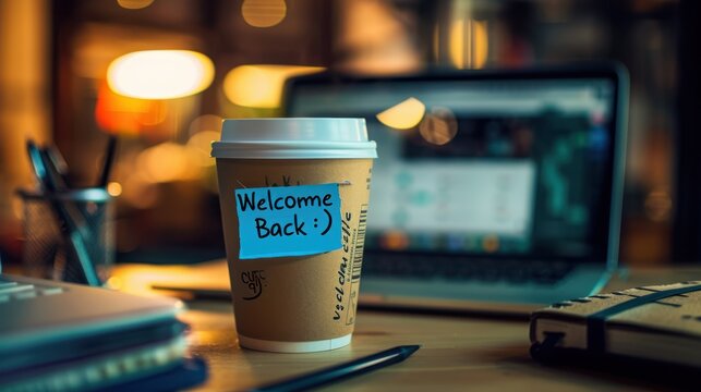 The Coffee Cup with Note