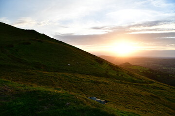 Sunset in Galty Mountains, Galtee Mountains, Co. Tipperary, Ireland