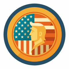 coin usa vector art illustration